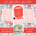 A Little Bit of Love printable folio kit with 46 pages of Valentine papers and ephemera